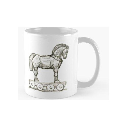 Taza Caballo De Madera Gigante Calidad Premium