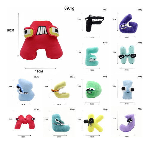 Juguetes De Peluche Educativos Soft Letter Pillow