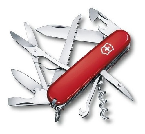 Imagen 3 de 4 de Navaja Victorinox Huntsman 1.3713 Roja 15 Funciones