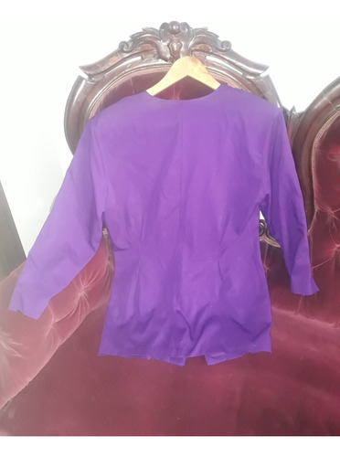 Camisa Chaqueta Violeta De Dama Talle L