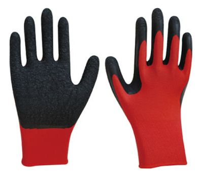 Guantes De Latex Rojo Y Negro