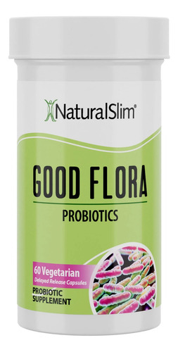 Naturalslim Good Flora - Probiotics - 60 Cápsulas Imp. Usa