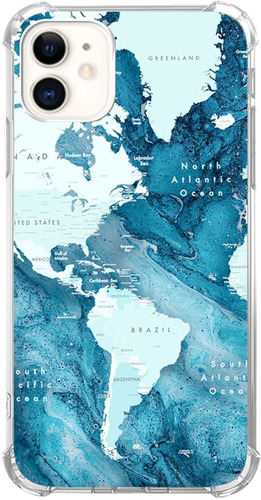 Funda Para iPhone 11 (diseno Mapa America)