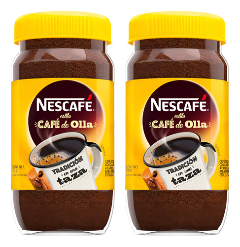 2 Botes De Café Soluble Nescafé Estilo Café De Olla 170g C/u