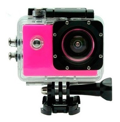 Camara Sportcam Hd 720p Sumergible Rosa
