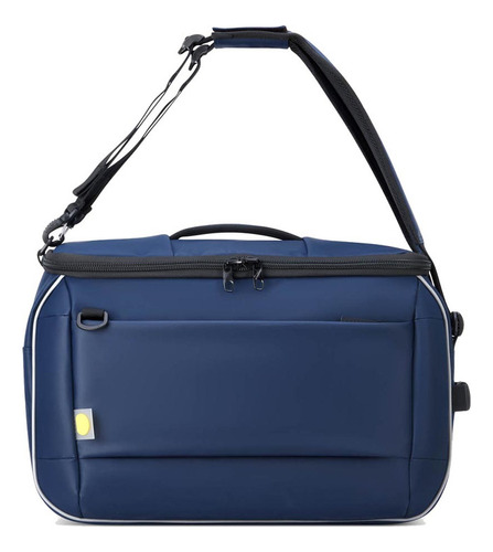 Bolso Mochila De Cabina 53 Cm Impermeable Delsey Aventure Color Azul