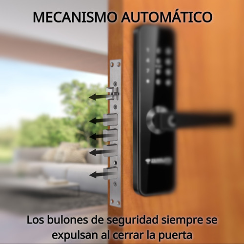 Imagen 3 de 8 de Cerradura Digital Inteligente Zerrutti Ze 8070 Automático