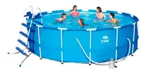 Comprar Piscina Armação 16000l Cobertura Lona Escada E Filtro Belfix Cor Azul