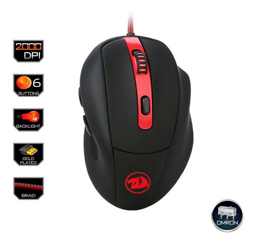 Mouse Gamer Redragon Smilodon M605