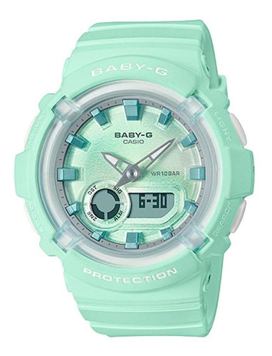 Reloj Casio Baby-g Urbano Bga-280-3adr Verde Resina Dama