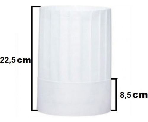 Gorro Descartable Chef Combo 100 Unidades Blanco Sin Talle