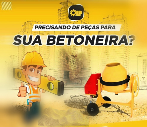 Imagem 4 de 5 de Engrenagem Do Volante Betoneira Fischer 350/400l 10 Dentes