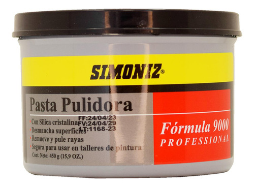 Pasta Pulidora 450gr Prof. Formula 9000 Simoniz (103339)