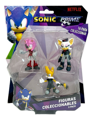 Sonic Prime Figuras Coleccionables Pack X3 