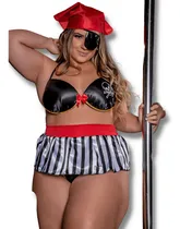 Comprar Lingerie Sensual Fantasia Sexy Plus Size Pirata