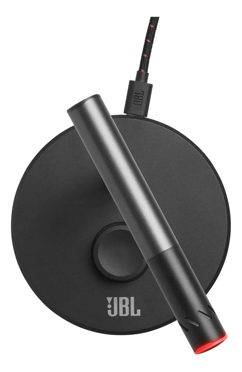 Microfone Condensador Quantum Stream Talk JBL Preto