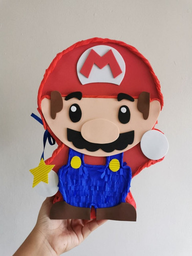 Mini Piñatas Personalizadas, Cotillones, Mario Bros