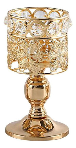 Suporte De Vela De Cristal Moderno Para Centro De 8x8x16cm