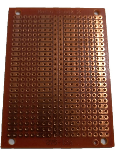 Imagen 1 de 1 de Placa Pcb Perforada Una Capa 5x7cm (3 Unidades)