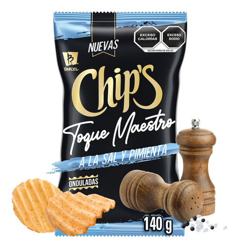 Chips Toque Maestro Sal Y Pimienta 140g