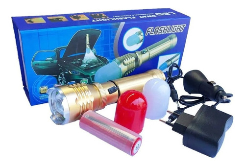Linterna Led Tactica Recargable Zoom Swat Led Cree Q5