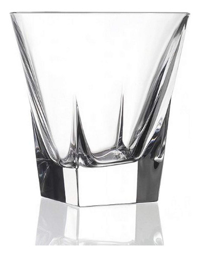 6 Vaso Cristal Doble Estilo Antiguo