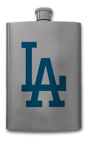 Ánfora Licorera Dodgers De Acero Inoxidable 8oz (240ml)