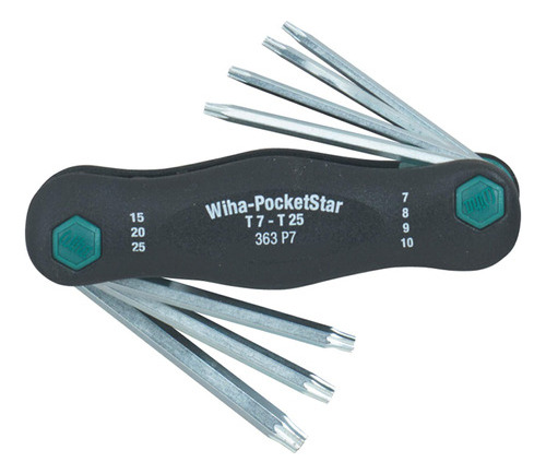 Wiha 36396 Torx Pocketstar - Juego Plegable De 7 Piezas