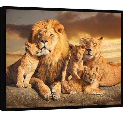 Quadro As Raízes Do Leão Ultra Gg 172x129 Moldura Interna