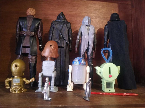 Star Wars Lote 10 Pzas, Anakin, Darthvader, R2d2, C3po. (Usado)