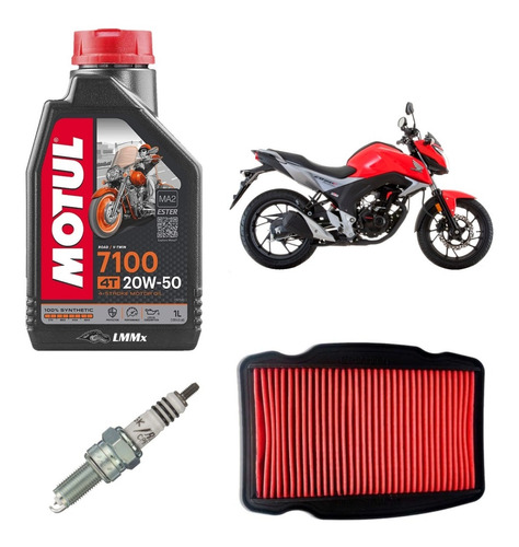 Kit Afinación Honda Invicta Cb160f Premium Bujia Ngk Iridium