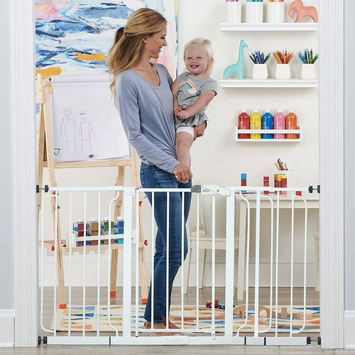 Imagen 3 de 5 de Puerta De Seguridad Para Bebé Marca Regalo Extra Ancha