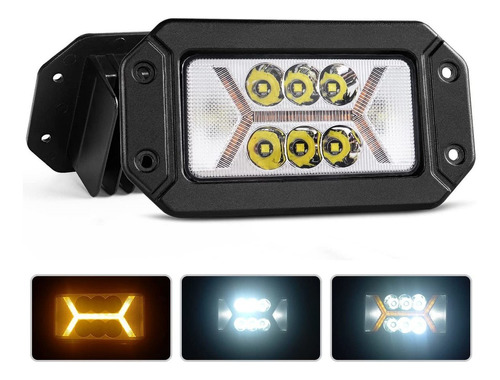 Chelhead Barra Luz Led Montaje Emp Do Ambar Drl 24 Combo