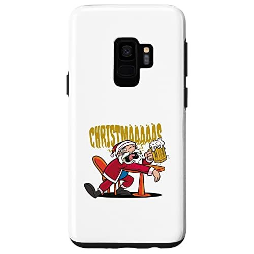 Galaxy S9 Funny Drunk Santa Holiday Anti Christmas Beer...