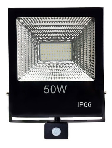 Pack 2 Foco Led Con Sensor De Movimiento 50w Ip66 Exterior