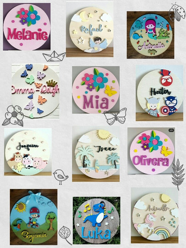 Cuadros Personalizados, Kit Armable, Decoración Infantil