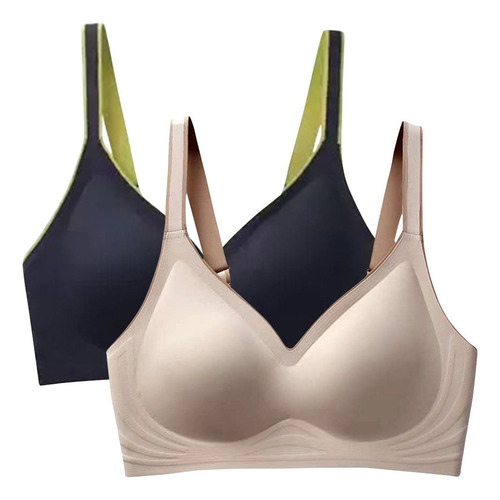 Brassiere Mujer De Latex Más Comfy Bra Sostenes Paquete 2