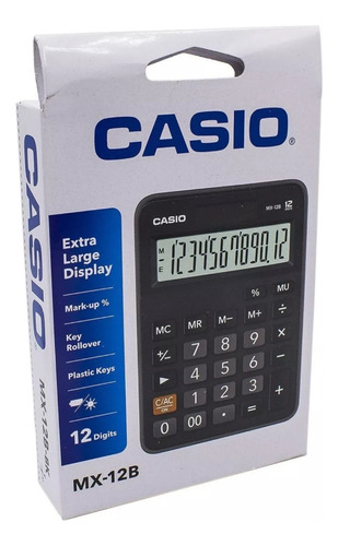 Calculadora Casio Mx-12b De 12 Digitos X1 Unidad