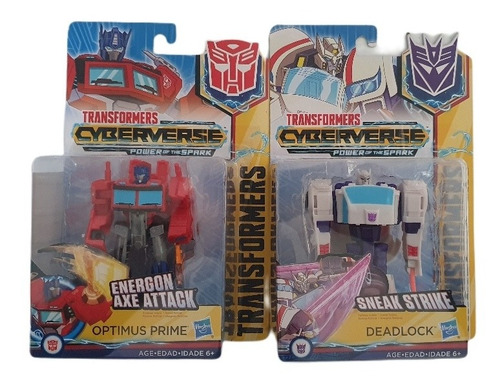 Figuras Optimus Prime + Deadlock Transformers Cyberverse