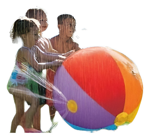 Agua De Playa Inflable Bola Jardín Aspersor Rociador Verano 