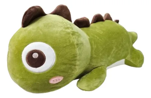 Peluche Almohada Iguana Kawaii Dino Acostada Cute Premiun