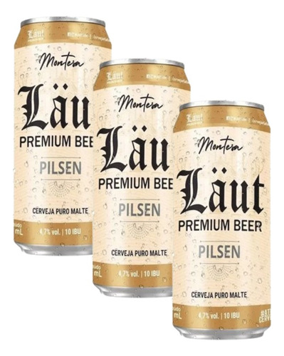 Kit Lata Läut Montesa Pilsen Puro Malte Premium Beer 3un