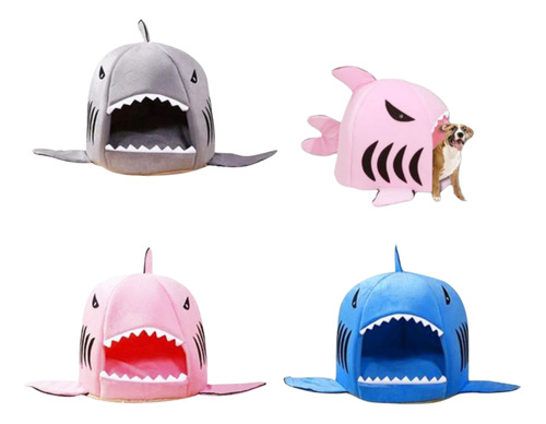 Cama Cojin Diseño Tiburon Para Mascota 