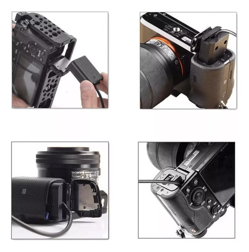 Adaptador Fonte Ac-pw20 Bateria Np-fw50 Sony A7rii Zv-e10!