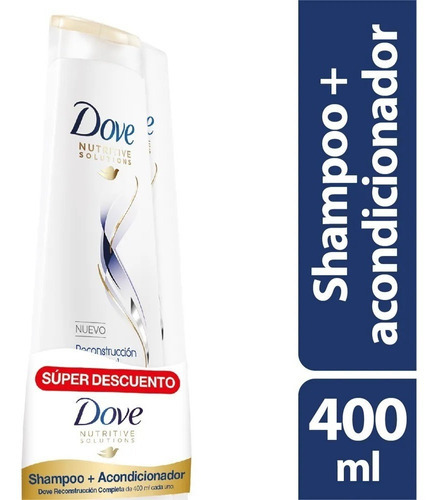  Shampoo + Acondicionador Dove - mL a $90
