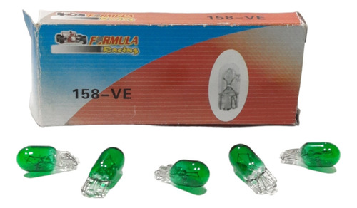 Bombillo Muelita T10 Verde 12v5w