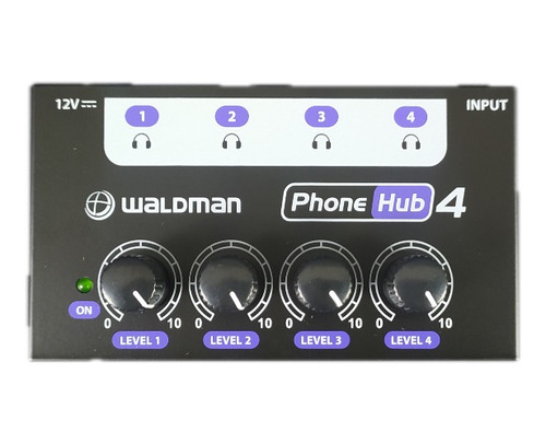 Amplificador De Fone Waldman Ph-4 Phone Hub 4 Com Fonte