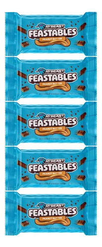 Chocolate Feastables Mr. Beast Peanut Butter 175 g Pack X 5