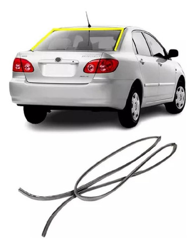 Borracha Vidro Traseiro Vigia Toyota Corolla 2013 Se-g Xli