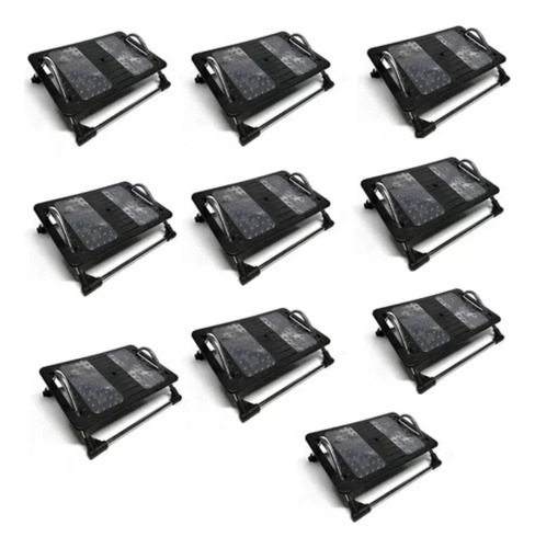Kit 10 Apoio Ergonômico P/os Pés Ajuste Postura Nr17 Cromado